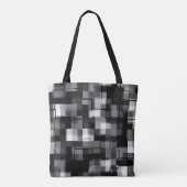 Tote Bag Motif à la mode Silver Black White (Dos)