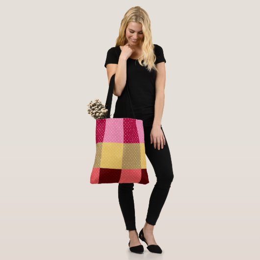 Tote Bag Motif à points polka Monogrammé (Sur le modèle)