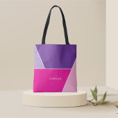 Tote Bag Motif à rayures colorées chic et stylé
