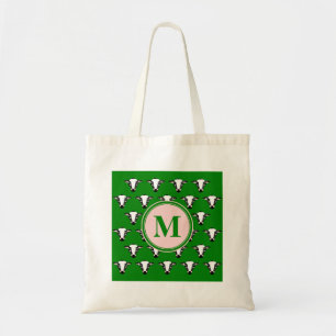Tote Bag Motif à visage de vache mignonne Monogram