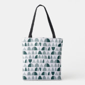 Tote Bag Motif Abstrait 290721 - Vert monochromatique (Dos)