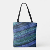 Tote Bag motif Abstrait, bleu et vert, texture (Dos)