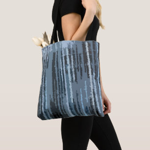Tote Bag Motif Abstrait bleu tonique Terre