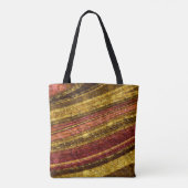 Tote Bag motif Abstrait, brun et jaune, texture (Dos)