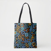Tote Bag Motif Abstrait coloré (Devant)