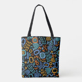 Tote Bag Motif Abstrait coloré (Dos)
