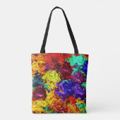 Tote Bag Motif Abstrait coloré (Dos)
