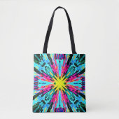 Tote Bag Motif Abstrait coloré (Devant)