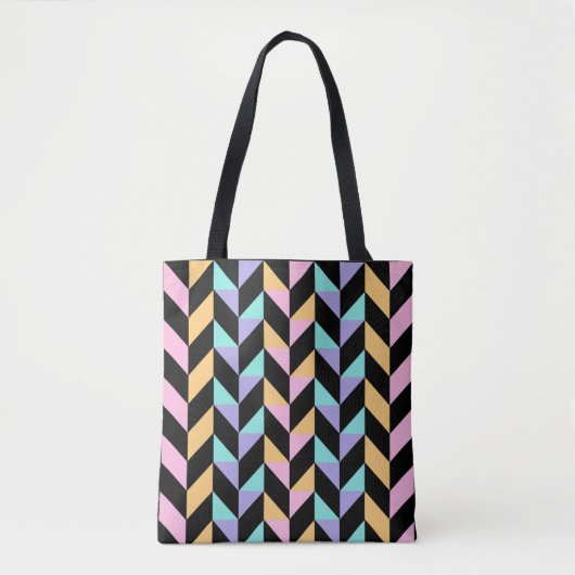 Tote Bag Motif Abstrait coloré (Devant)