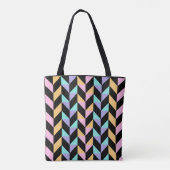 Tote Bag Motif Abstrait coloré (Dos)