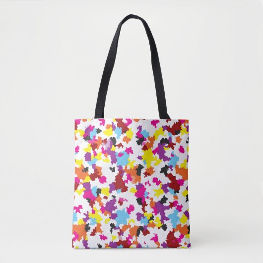 Tote Bag Motif Abstrait couleur cristallin irrégulier (Devant)