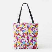Tote Bag Motif Abstrait couleur cristallin irrégulier (Dos)