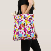 Tote Bag Motif Abstrait couleur cristallin irrégulier (De près)