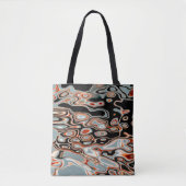 Tote Bag Motif Abstrait couleur rétro (Devant)