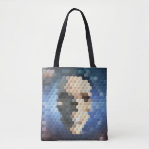 Tote Bag Motif abstrait crâne
