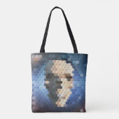 Tote Bag Motif abstrait crâne (Dos)