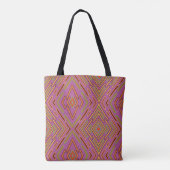 Tote Bag Motif abstrait de circuits futuristes (Dos)