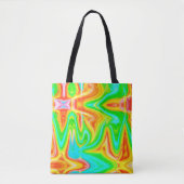 Tote Bag Motif Abstrait de couleur vive (Devant)