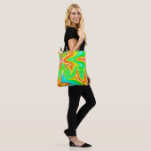 Tote Bag Motif Abstrait de couleur vive (Sur le modèle)