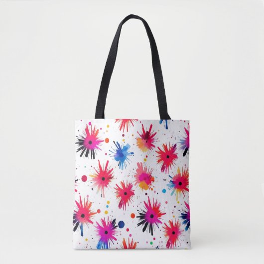Tote Bag Motif Abstrait de la flambée (Devant)
