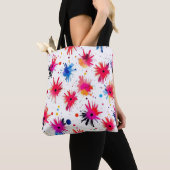 Tote Bag Motif Abstrait de la flambée (De près)