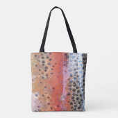 Tote Bag Motif Abstrait de la peau de truite arc-en-ciel (Dos)