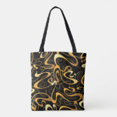Tote Bag Motif Abstrait doré (Dos)