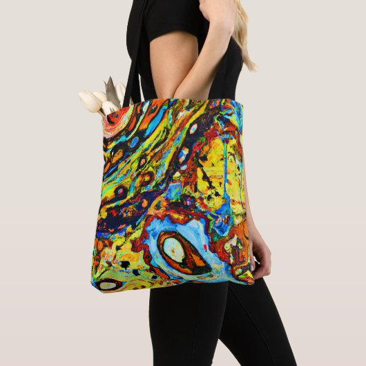 Tote Bag Motif Abstrait Époustouflant (De près)
