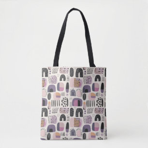 Tote Bag Motif abstrait géométrique bohème