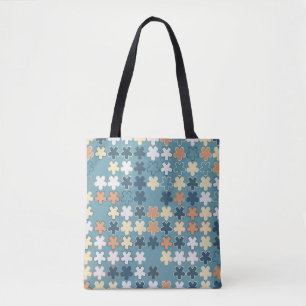 Tote Bag Motif abstrait géométrique sans soudure de sha col