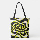 Tote Bag motif Abstrait - jaune (Dos)