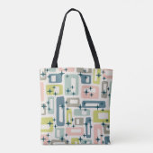 Tote Bag Motif Abstrait moderne du milieu du siècle (Dos)