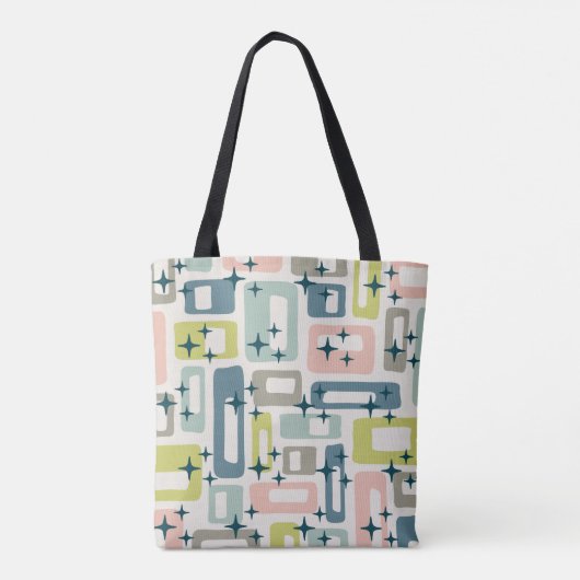 Tote Bag Motif Abstrait moderne du milieu du siècle (Dos)