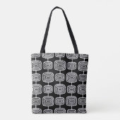 Tote Bag Motif Abstrait moderne du milieu du siècle (Dos)