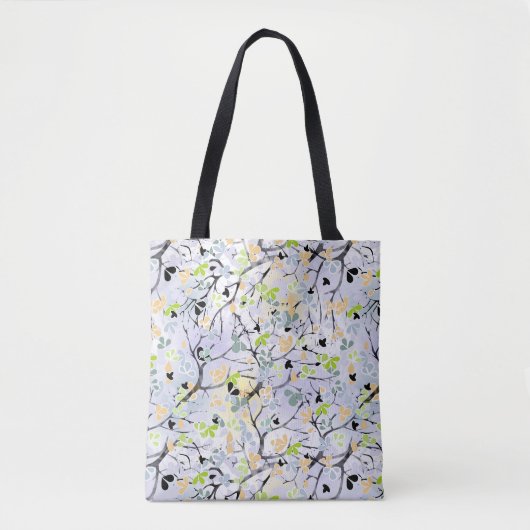 Tote Bag motif Abstrait, motif d'automne (Devant)