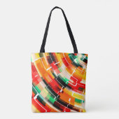Tote Bag Motif Abstrait multicolore (Dos)