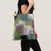 Tote Bag Motif Abstrait multicolore (De près)