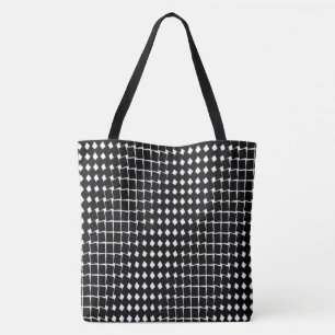 Tote Bag Motif abstrait noir