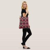 Tote Bag Motif Abstrait rose orange (Sur le modèle)