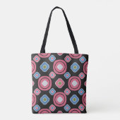 Tote Bag Motif abstrait sans couture avec l'image d'oval g (Dos)