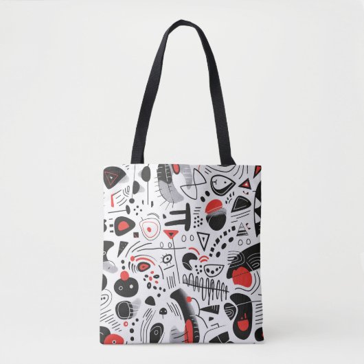 Tote Bag Motif Abstrait Shapescape (Devant)