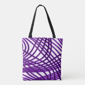 Tote Bag motif Abstrait - violet (Dos)