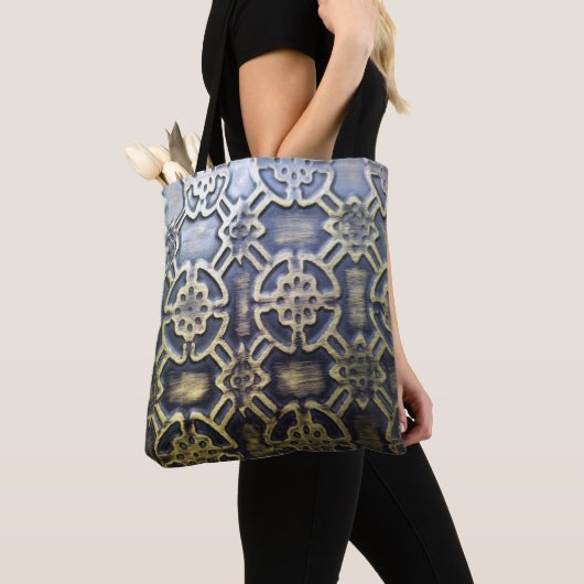 Tote Bag Motif africain abstrait moderne (De près)