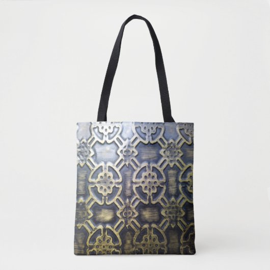 Tote Bag motif africain en tissu boueux (Devant)