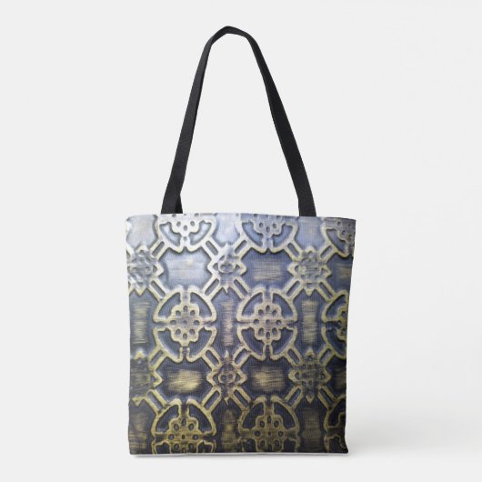 Tote Bag motif africain en tissu boueux (Dos)