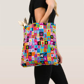 Tote Bag Motif Alphabet Jumble
