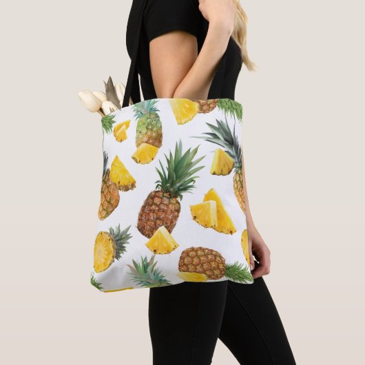 Tote Bag Motif ananas (De près)
