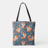 Tote Bag Motif animal du renard orange (Dos)