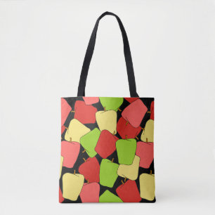 Tote Bag Motif Apple Jumble