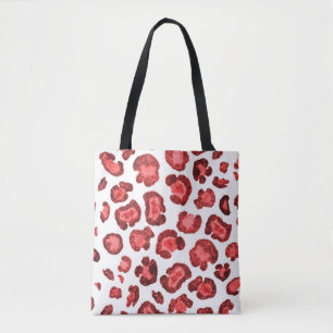 Tote Bag Motif aquarelle illustration peau léopard. Effacer